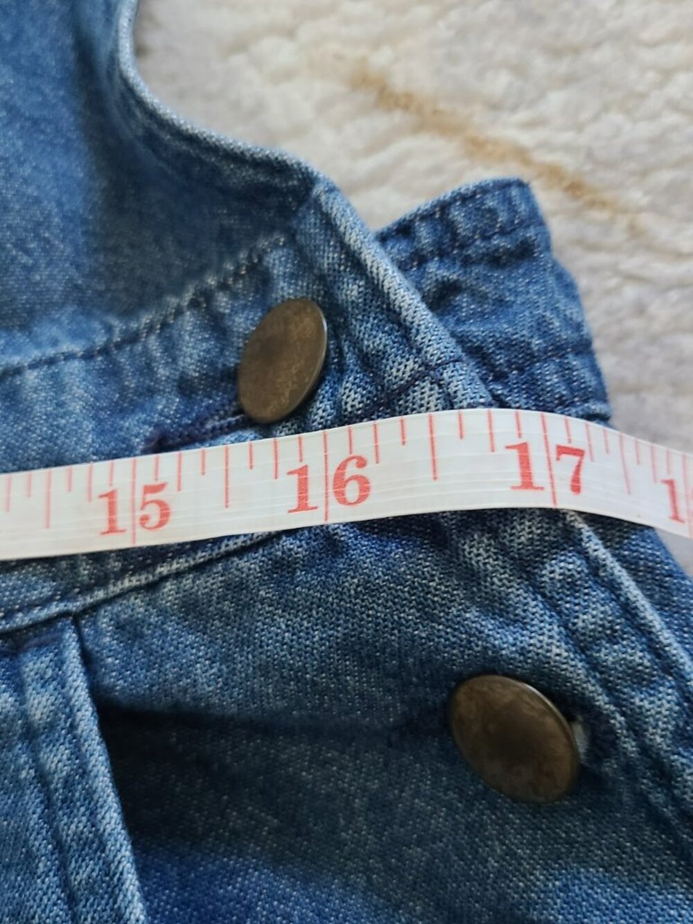 SOLD VTG Overalls Women's L BBQ Picnic Grilling Summer Vibes Bibs Cotton 22" - Picture 10 of 11